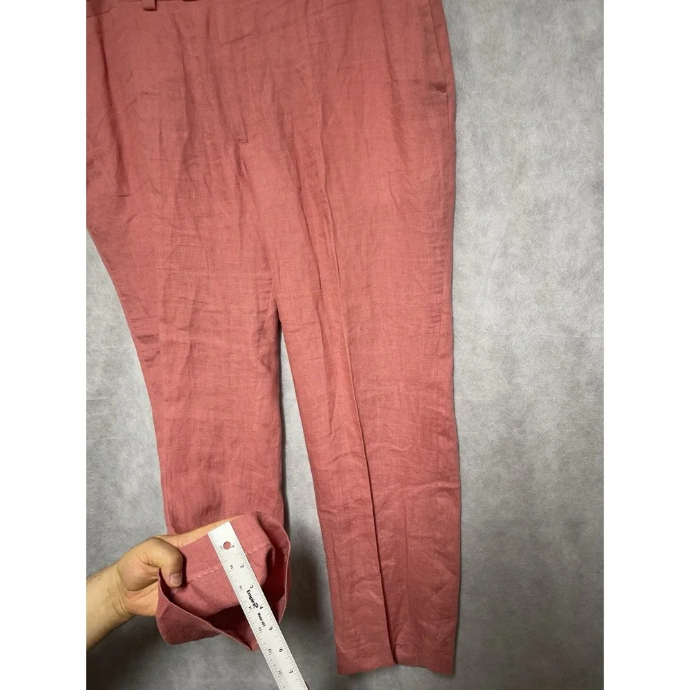 Ralph Lauren Pants Men 42X30 Salmon Linen Summer Academia Vacation Casual Hybrid